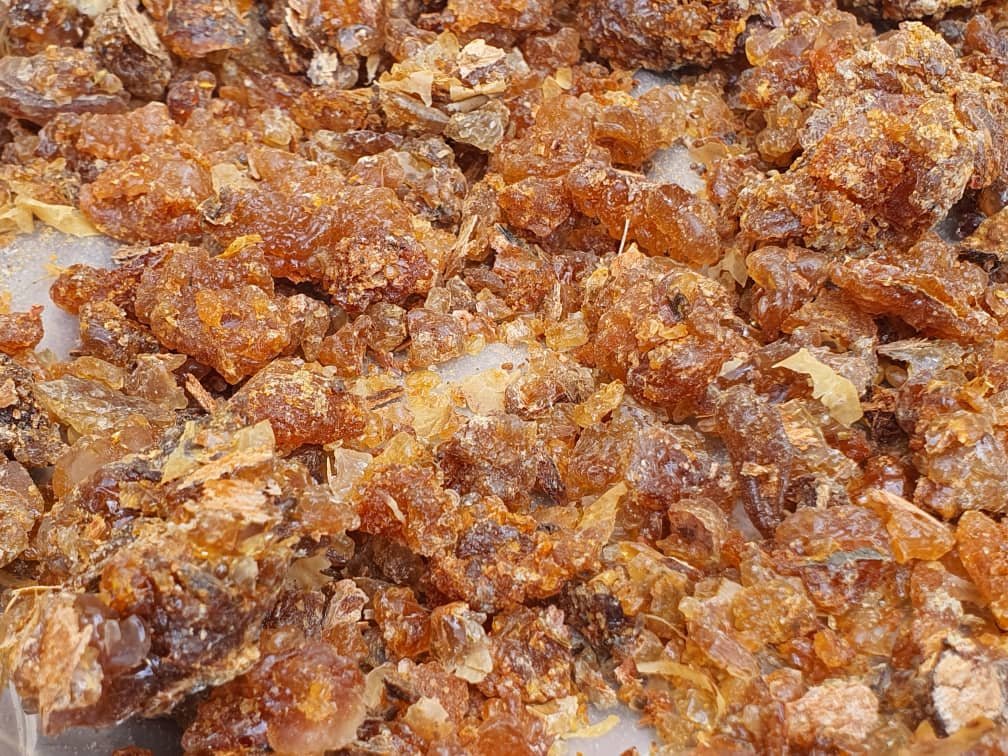 Malmal resin close-up